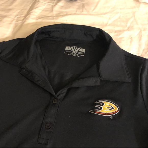 NHL Women’s Anaheim Ducks Hockey Polo Tee - Picture 2 of 6
